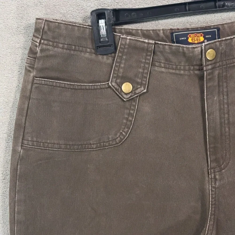 Route 66 Women's Size 16 Pants Lot 2 Pair Khaki Brown Straight Leg Cotton Casual - Picture 13 of 16